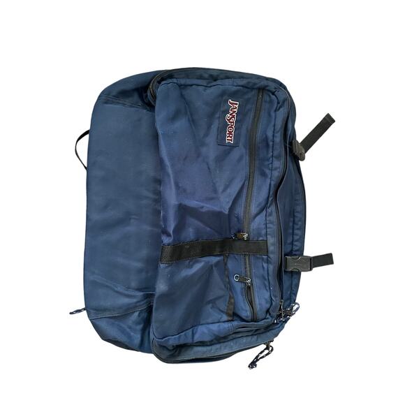 Vintage 90s JanSport Convertible Large Zip Duffel Backpack Messenger USA Made